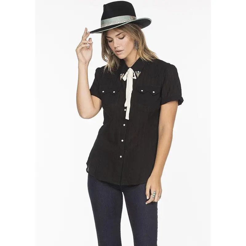 Double D Ranchwear Black Helluva Stud Top 1