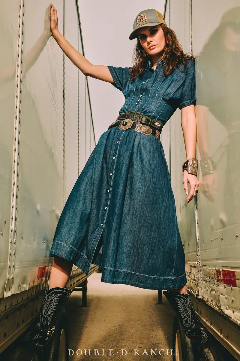 Double D Ranchwear Denim Texino Dress 1