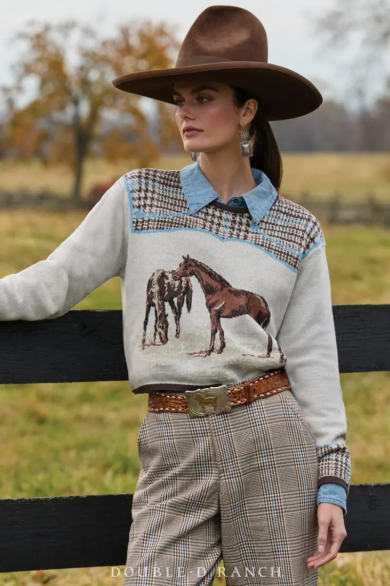 Double D Ranchwear Horsiculture Sweater 1
