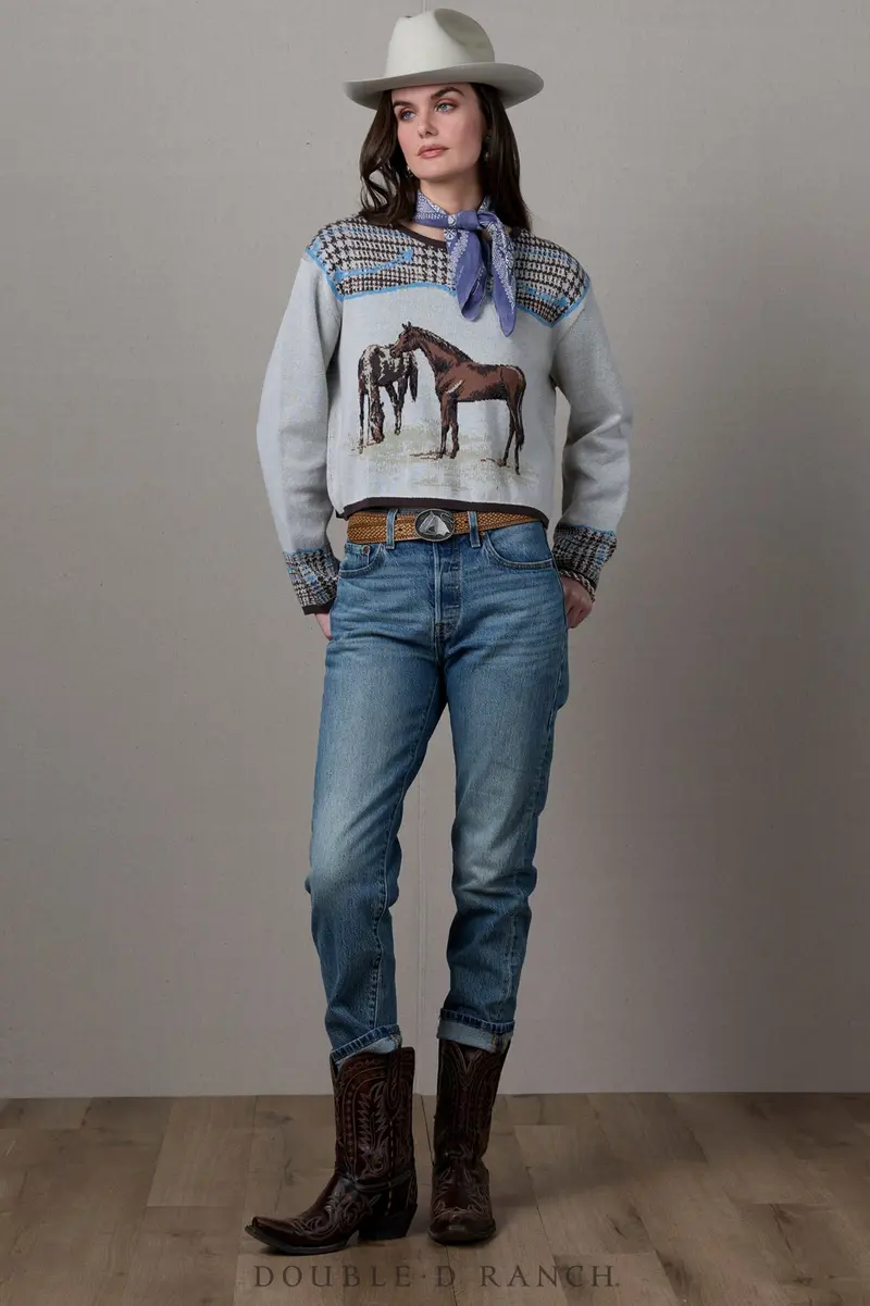 Double D Ranchwear Horsiculture Sweater 4