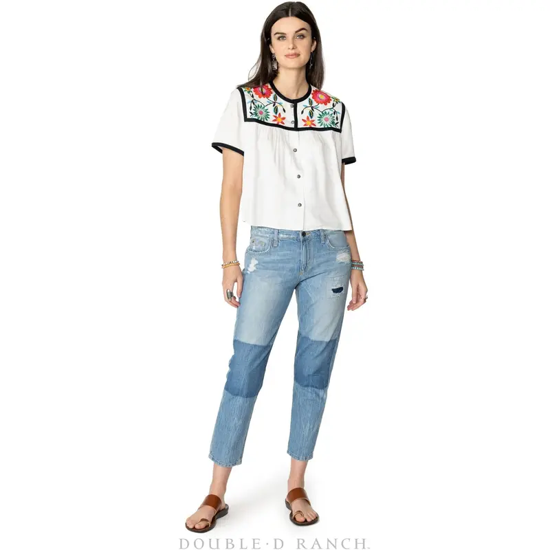 Double D Ranchwear Sea Salt Che Wa Wa Top 1