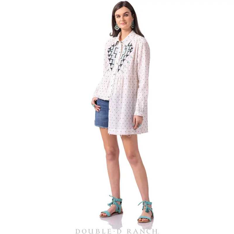 Double D Ranchwear Turquoise Talisman Tunic 1