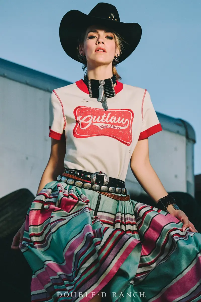 Double D Ranchwear Wanted Cowgirl Top 1