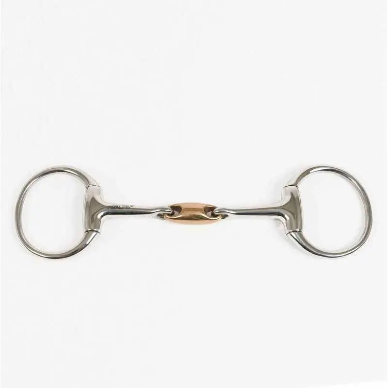 Double Jointed Eggbutt Snaffle With Oval Link- 16Mm 1
