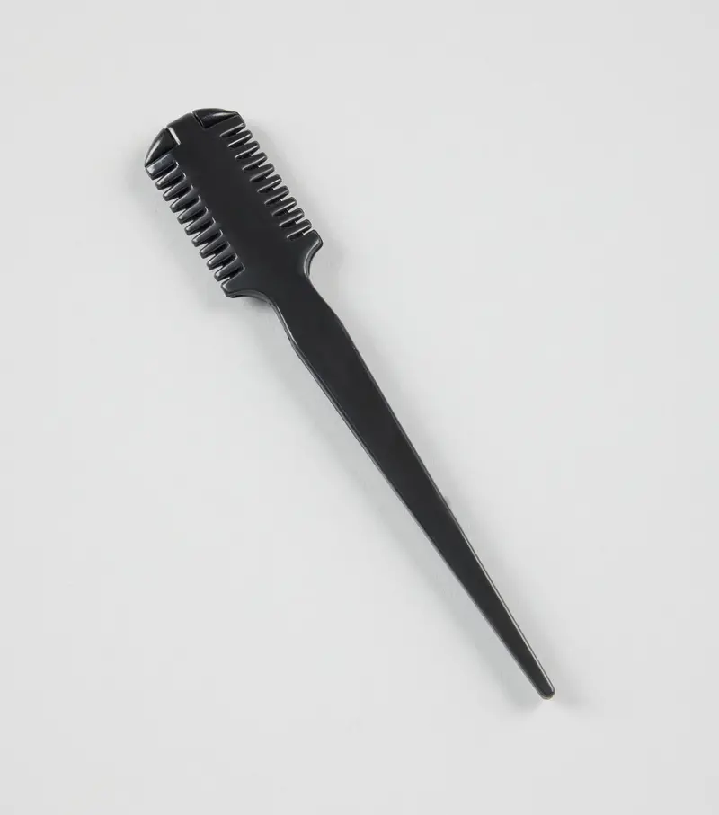 Double-Sided Mane Thinning Comb Black 1