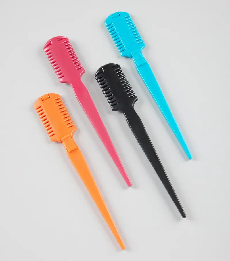 Double-Sided Mane Thinning Comb Fuchsia 2