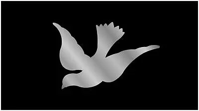 Dove Lazer-Tag Acrylic License Plate (Black) 1