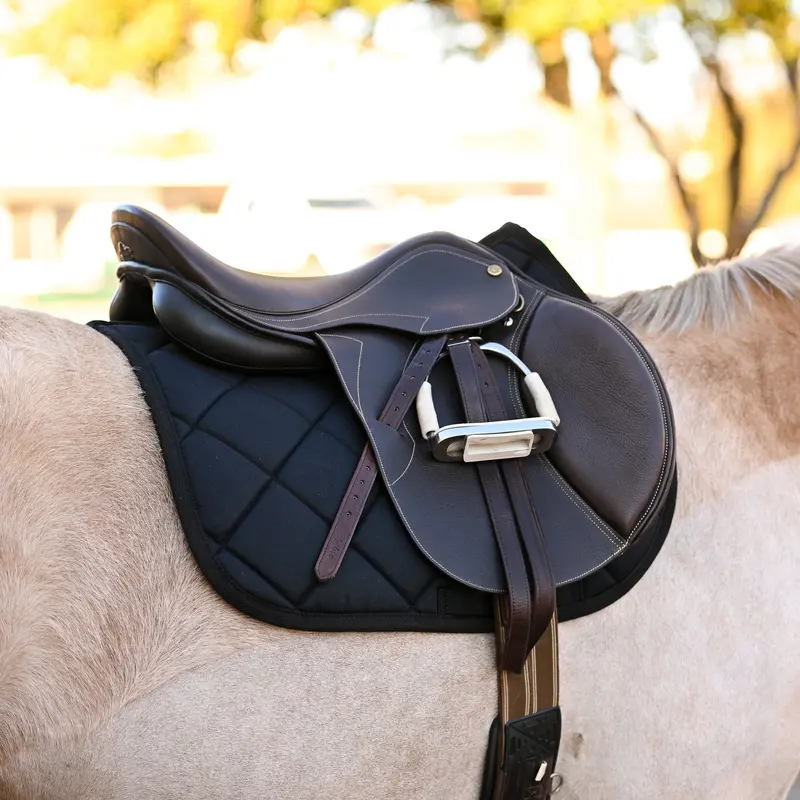 Dreamers & Schemers Black English Saddle Pad 1