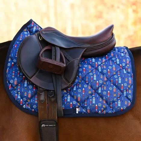 Dreamers & Schemers Holiday Boom Saddle Pad 1
