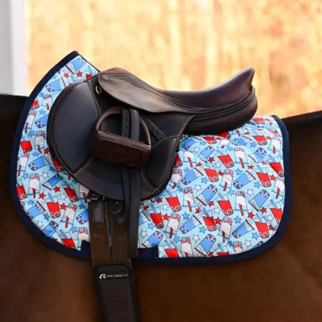 Dreamers & Schemers Holiday The 4Th Saddle Pad 1