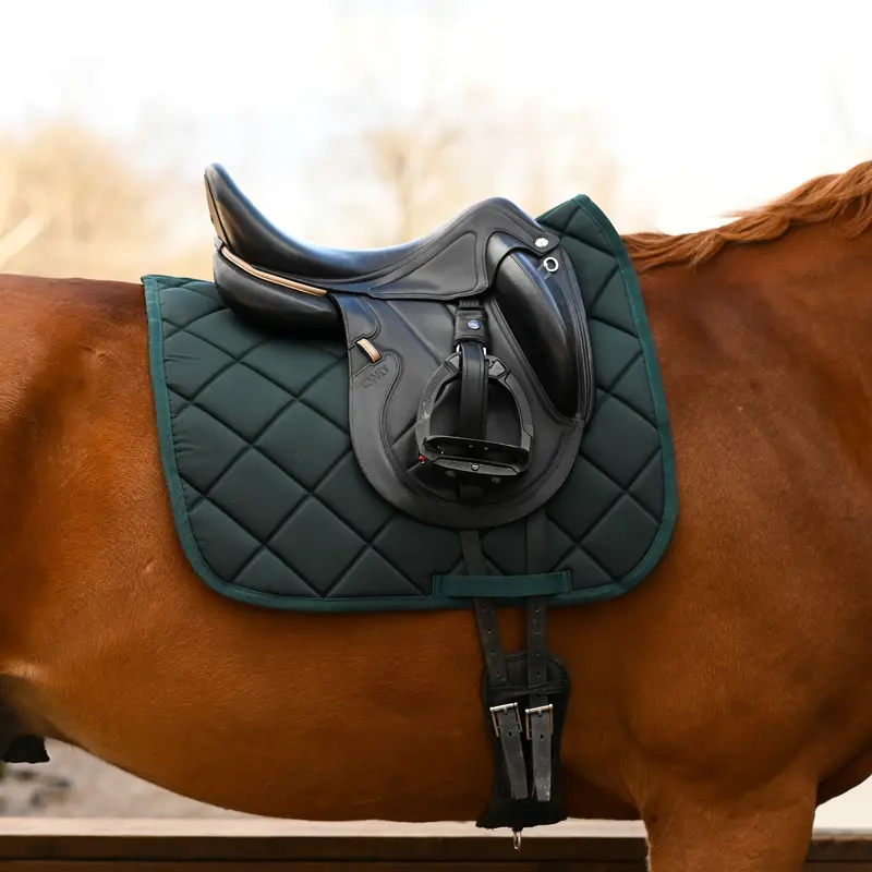 Dreamers & Schemers Hunter Green English Saddle Pad 1