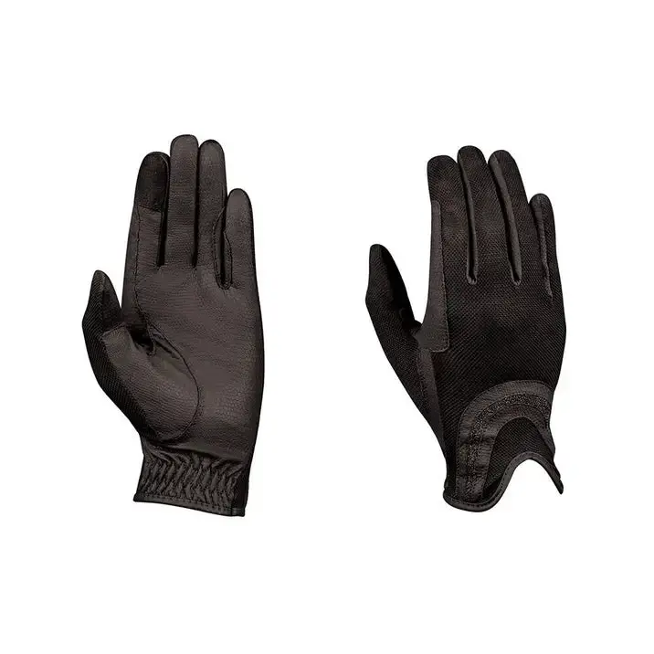 Dublin Pull On Glitter Mesh Back Riding Gloves 2