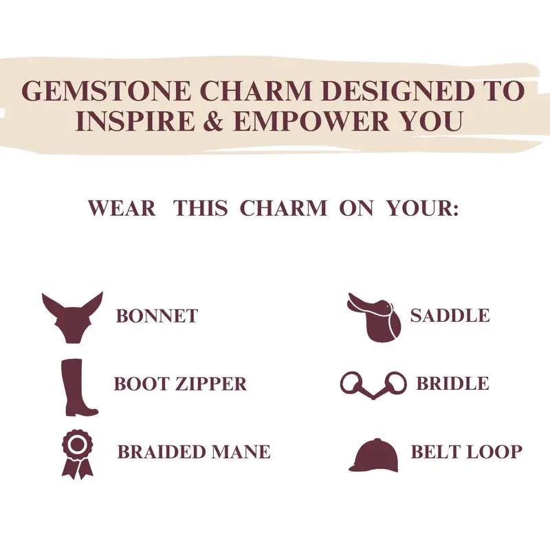 Dubois Cheval Gemstone Bonnet Charms 8