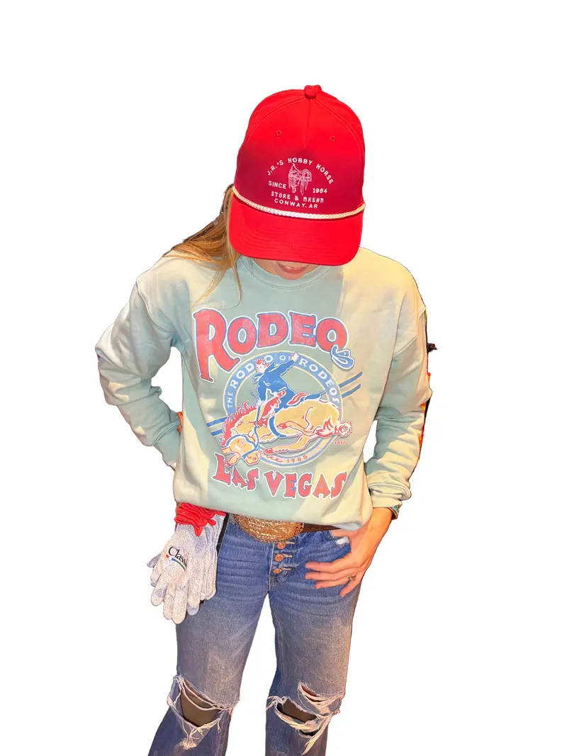 Dusty Blue Rodeo Of Rodeos Las Vegas Sweatshirt 1