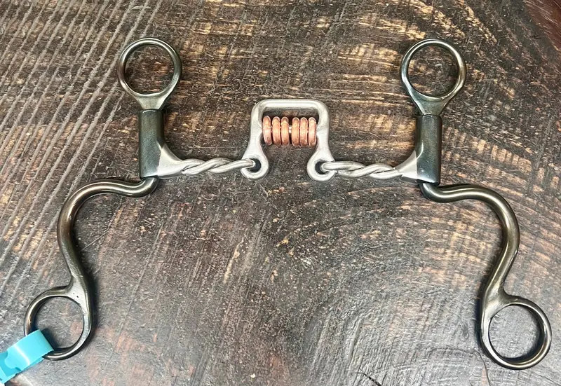 Dutton Jointed Sq Port Short Cavalry Bit 1