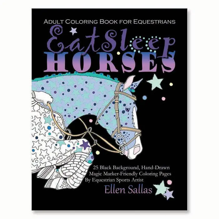 Eat Sleep Horses Coloring Book 1