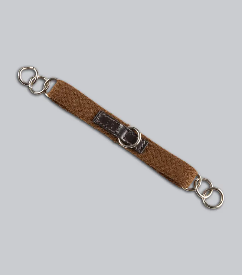 Elastic Curb Strap 3/4" Dark Havana 1