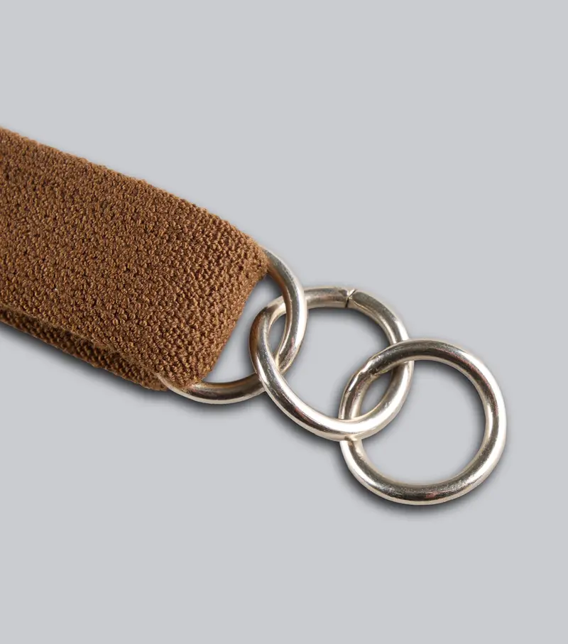 Elastic Curb Strap 3/4" Dark Havana 3