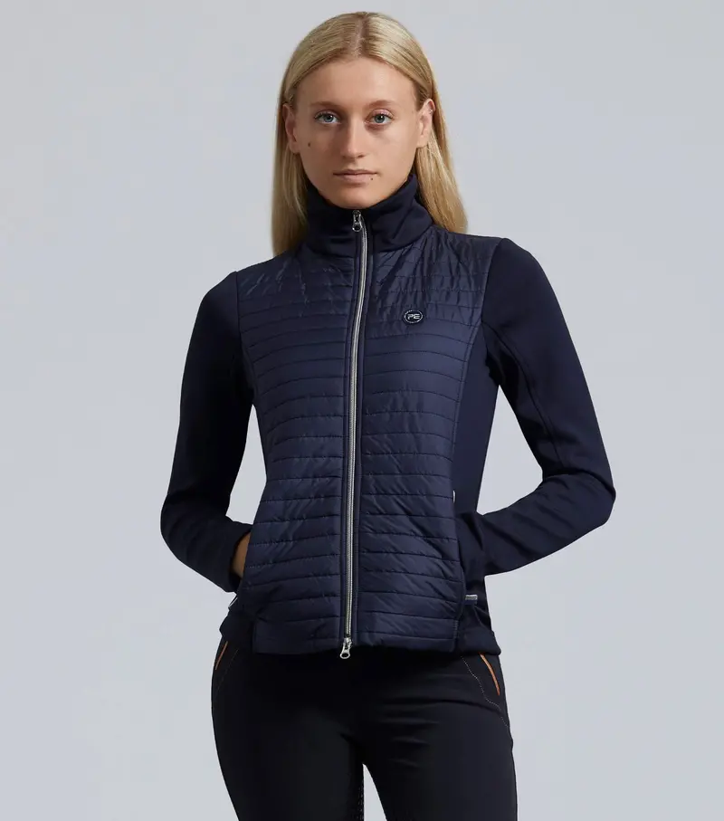 Elena Ladies Hybrid Technical Riding Jacket Navy 1