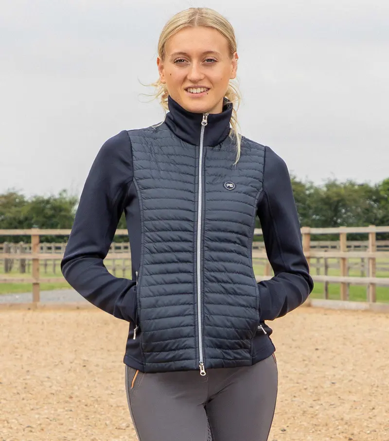 Elena Ladies Hybrid Technical Riding Jacket Navy 2