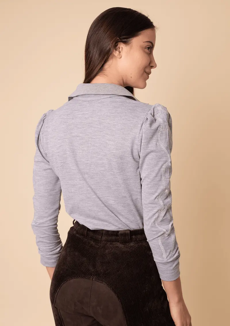 Elise Polo-Shirt | Long Sleeves Embroidered 8