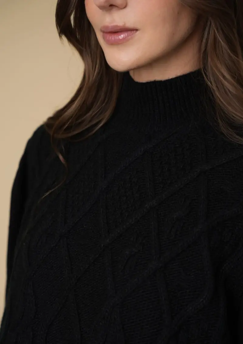 Ellie Cable Knit Sweater | Embroidered 11