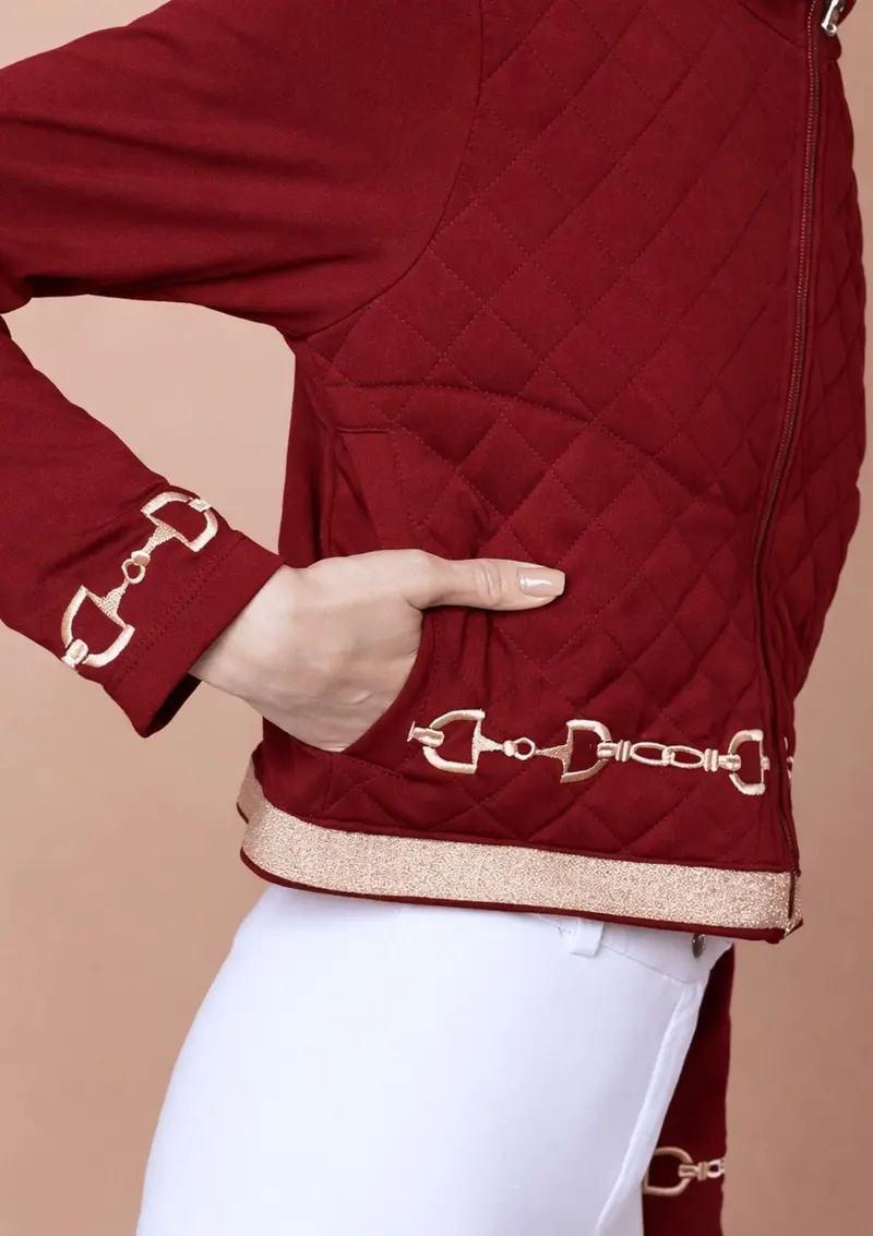 Ember Embroidered Cropped Zip Jacket 11