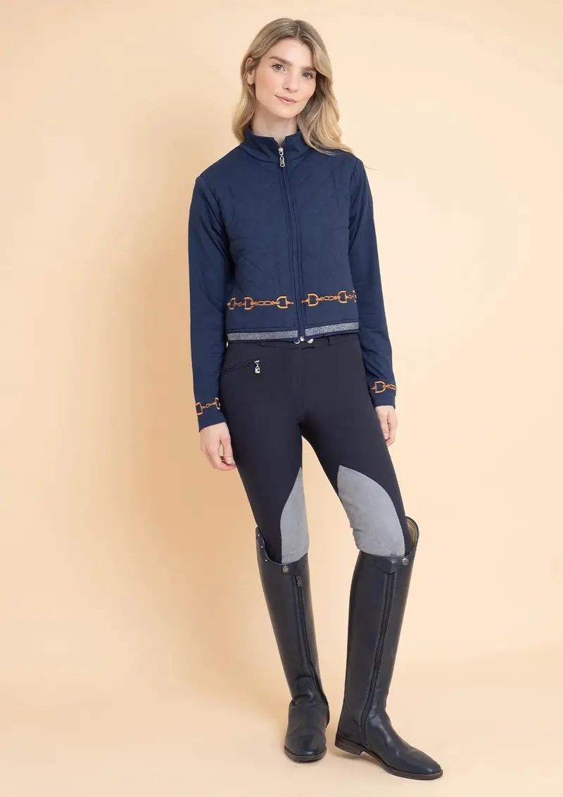 Ember Embroidered Cropped Zip Jacket 2