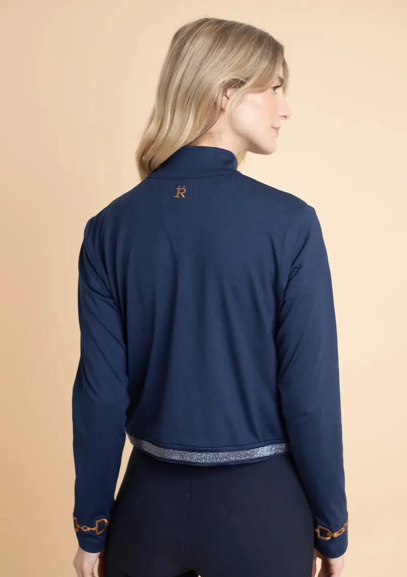 Ember Embroidered Cropped Zip Jacket 4