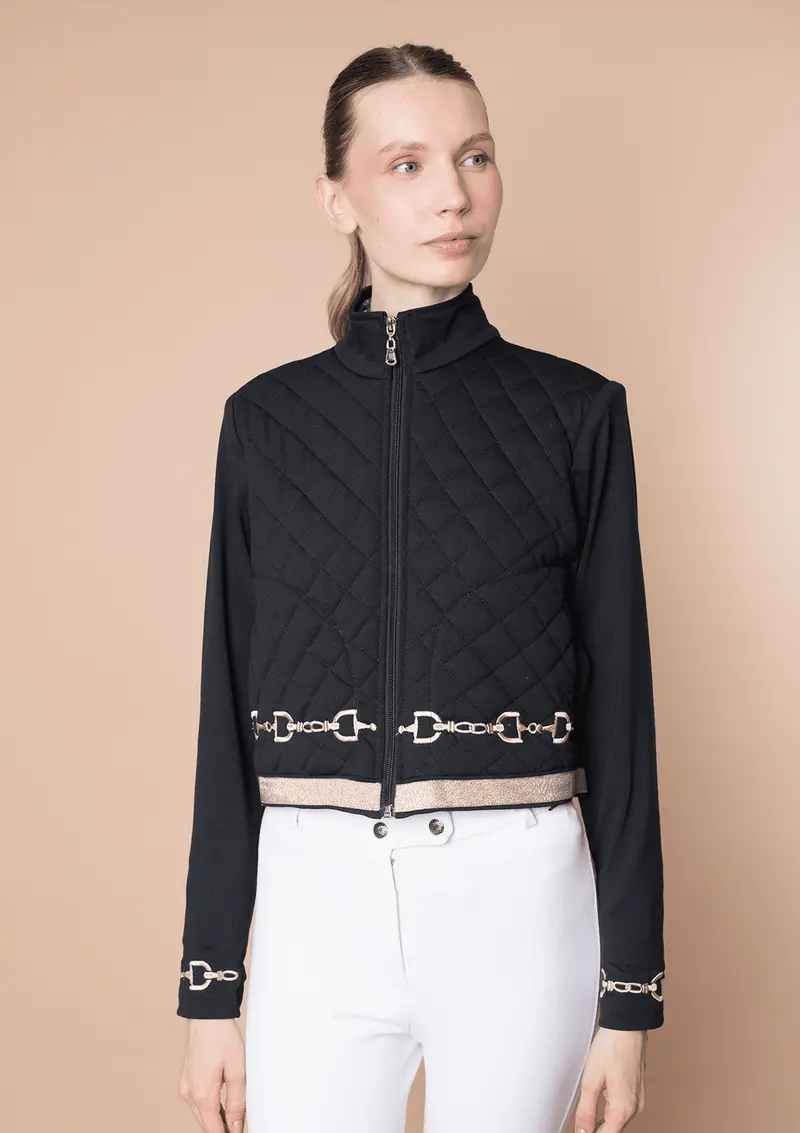 Ember Embroidered Cropped Zip Jacket 6