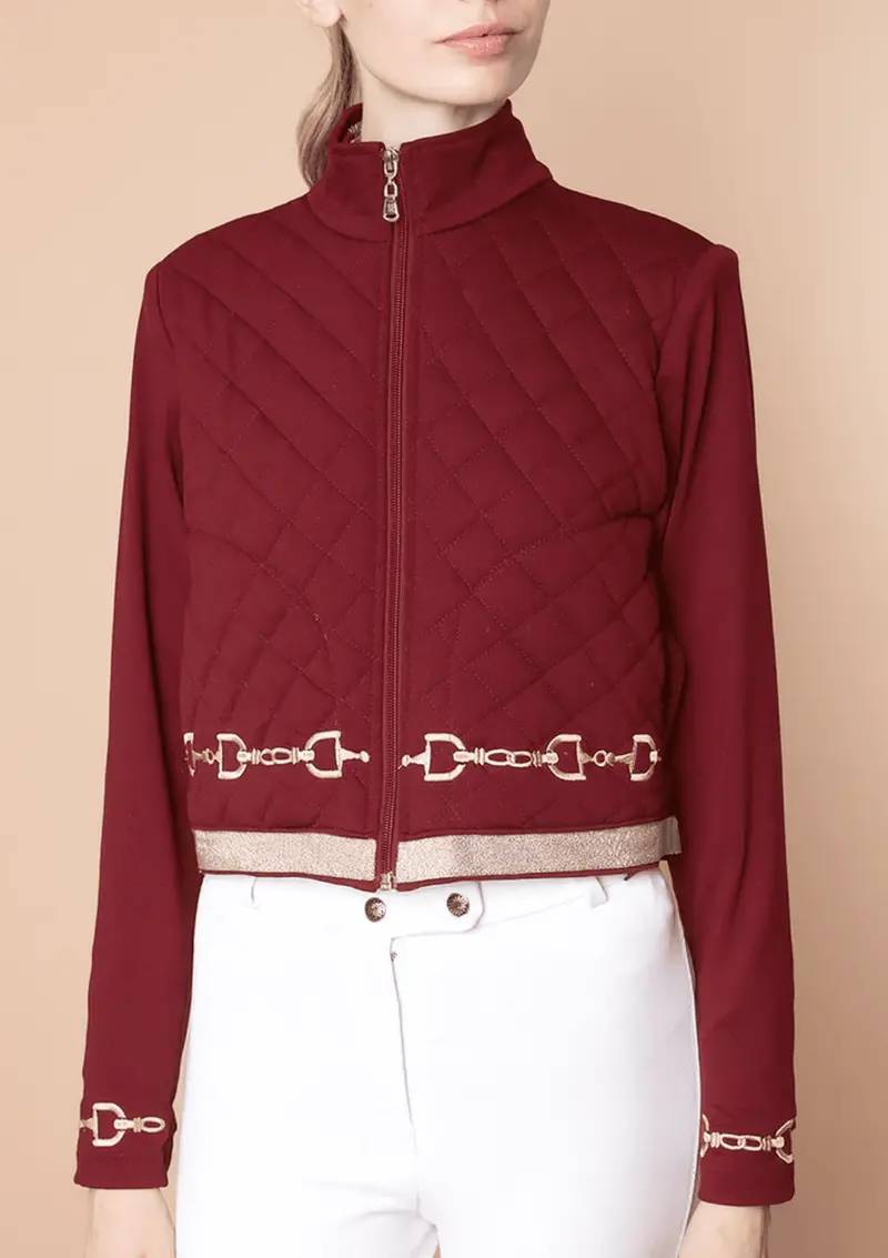 Ember Embroidered Cropped Zip Jacket 9