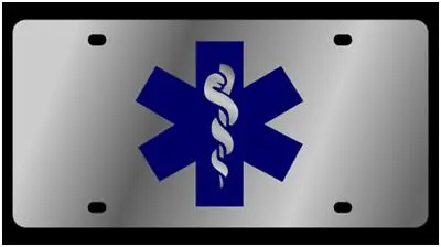 Emt Stainless Steel License Plate (Chrome) 1