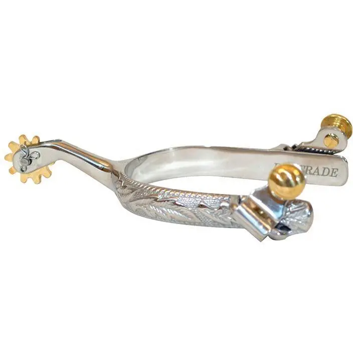 Engraved Stock Mens Spurs 1