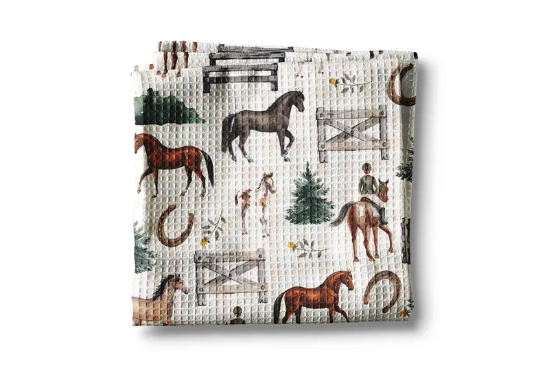 Equestrian Scene Tack / Kitchen Towel 1