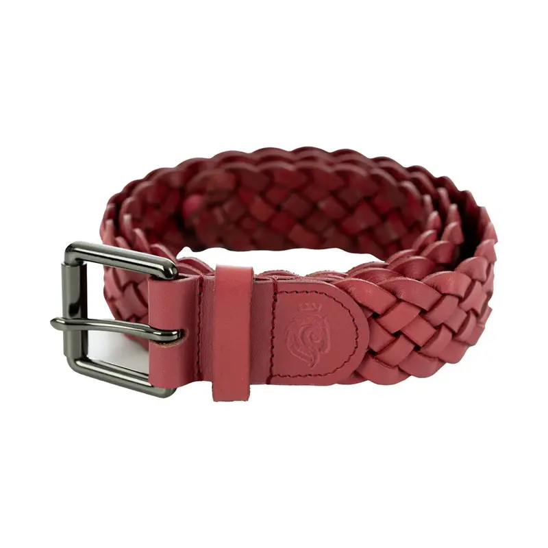 Equinavia Kari Braided Leather Belt – Wide, Textured Equestrian Waistband
