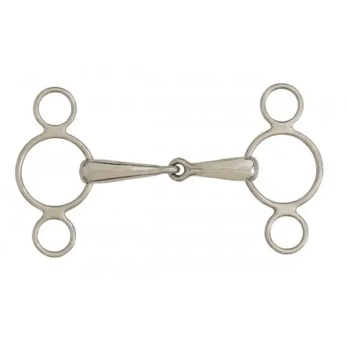 Ers Centaur 2 Ring Ss Gag Jointed  Bit 1