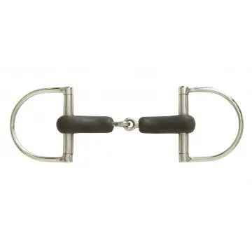 Ers Centaur Rubber Covered Hunter Dee Single Joint Snaffle 1