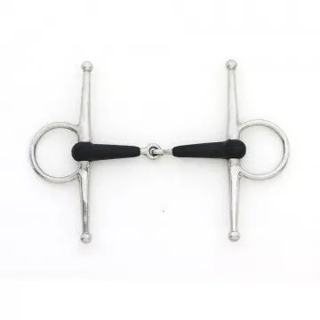 Ers Centaur Rubber Covered Single Joint Full Cheek Snaffle 1