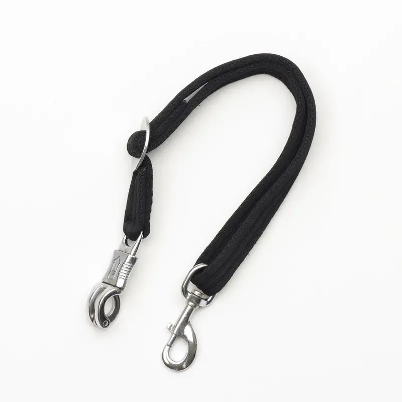 Ers Equi-Essentials Poly Padded Trailer Tie Black 1