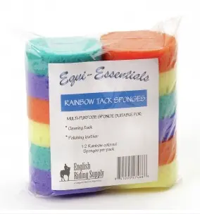 Ers Equi Essentials Rainbow Tack Sponge 12 Pk 1