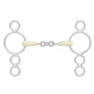 Ers Happy Mouth Double Joint Roller 3 Ring Gag 1