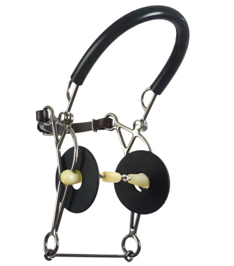 Ers Happy Mouth Double Jointed Roller Hackamore 1