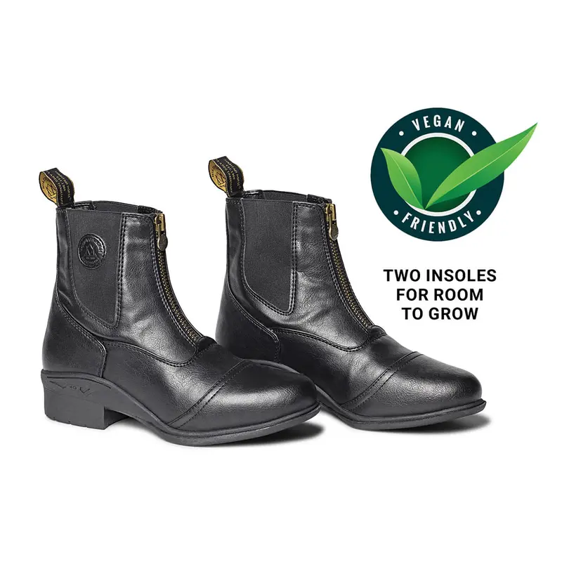 Ers Mountain Horse Kids Veganza Zip Paddock Boots 1