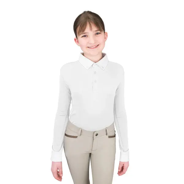 Ers Ovation Kids Classic Long Sleeve Polo Shirt 1