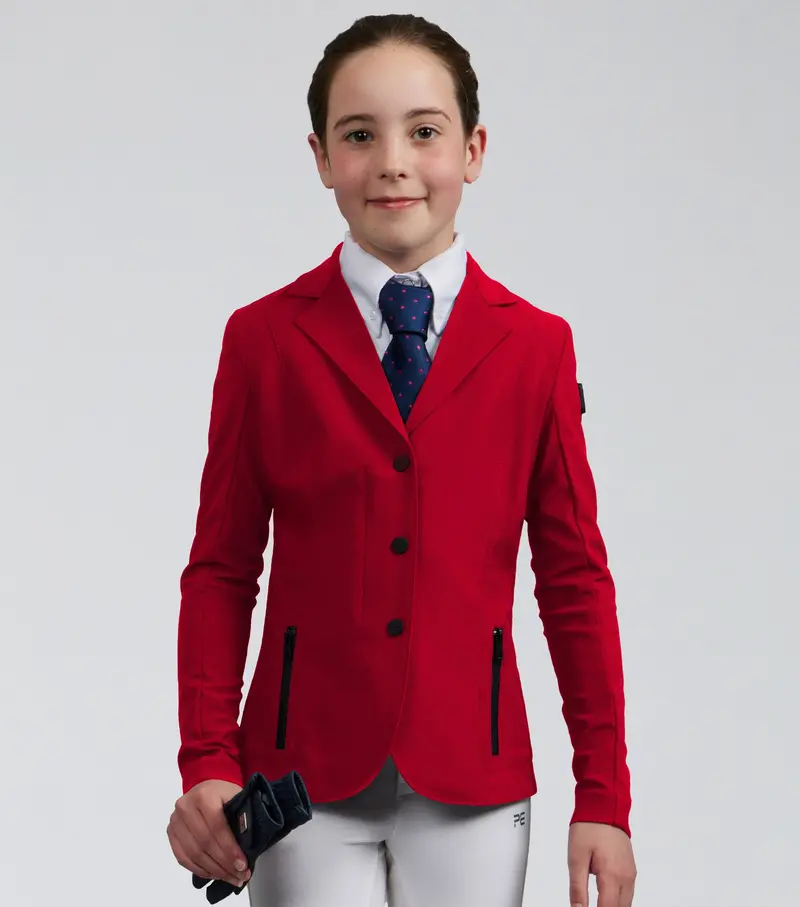 Evinco Girls Competition Jacket London Red 1