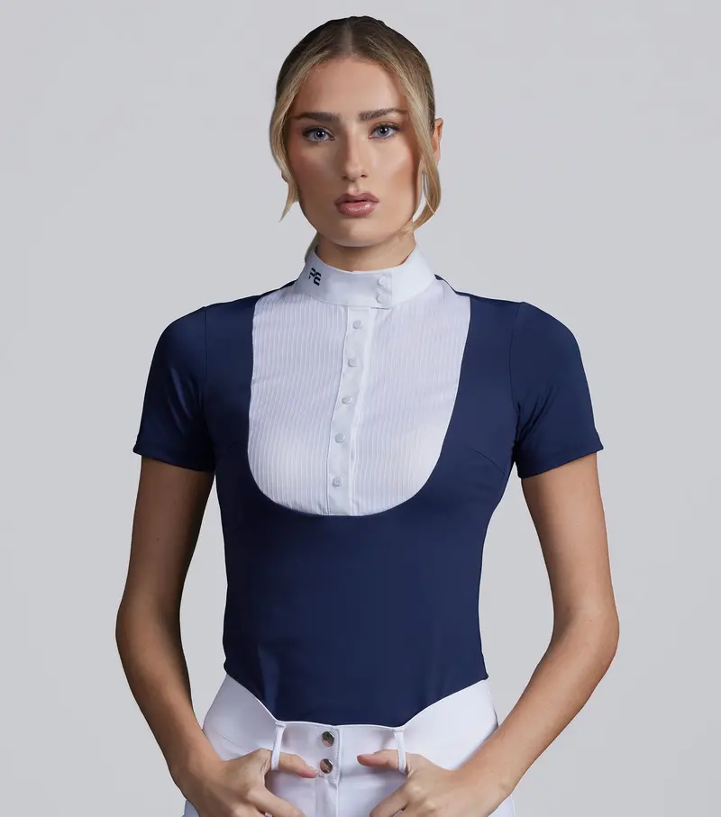 Famosa Short Sleeve Competition Shirt Navy 1