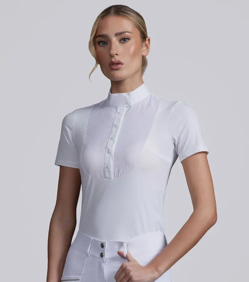 Famosa Short Sleeve Competition Shirt White 1