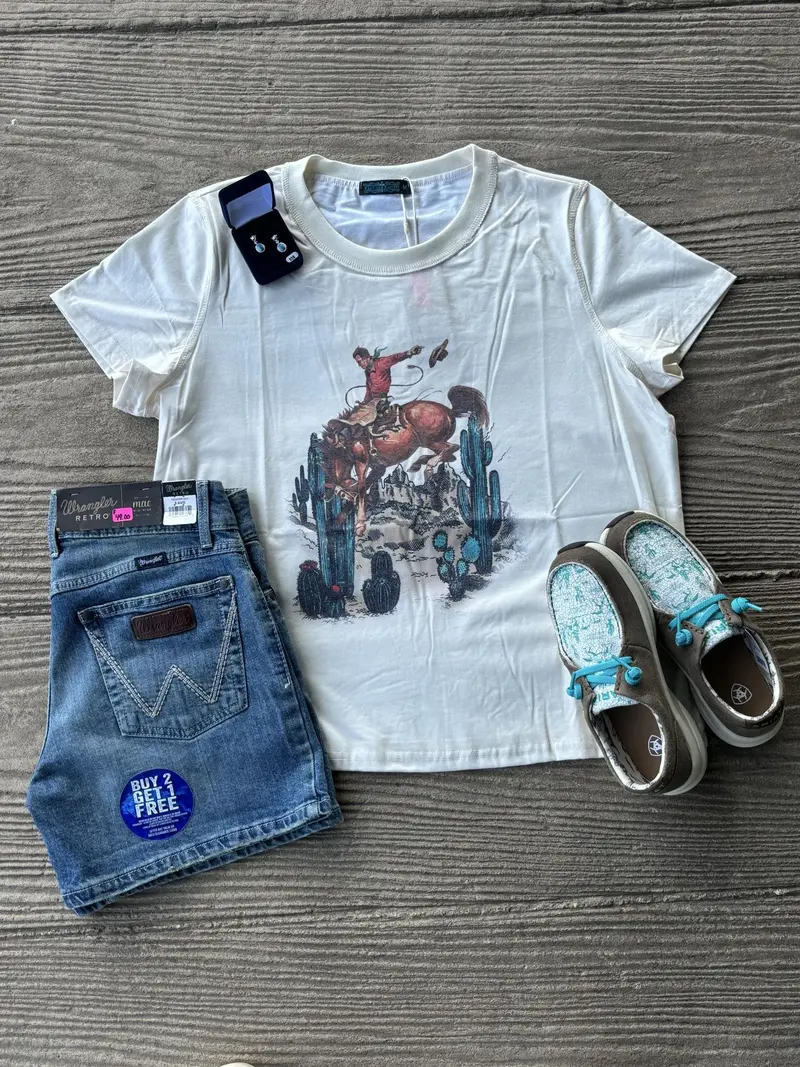 Fashion Express Women's Desert Bronc Tee 1