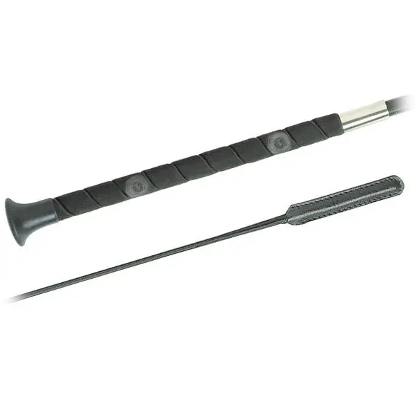 Fleck Nubuck Grip Dressage Whip 1