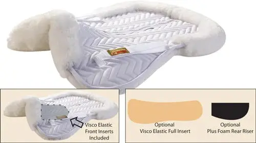 Fleeceworks Sheepskin Perfect Balance Halfpad W/ Rolled Edge Ap 1
